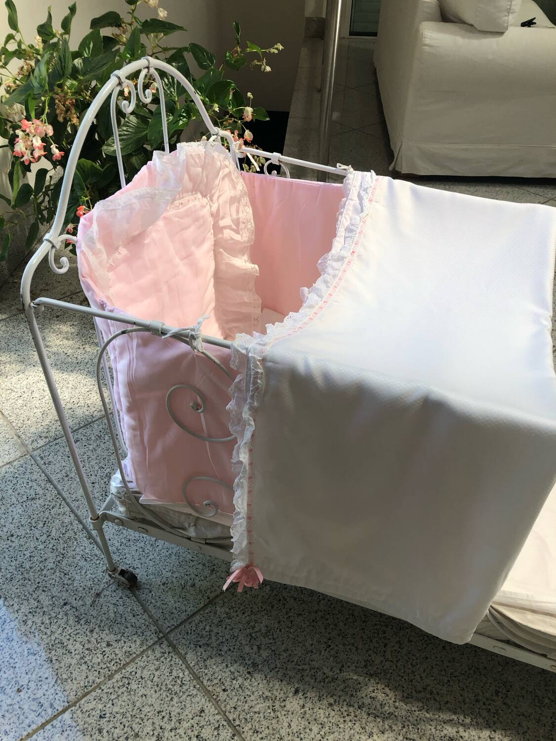 Wrought iron bed for children