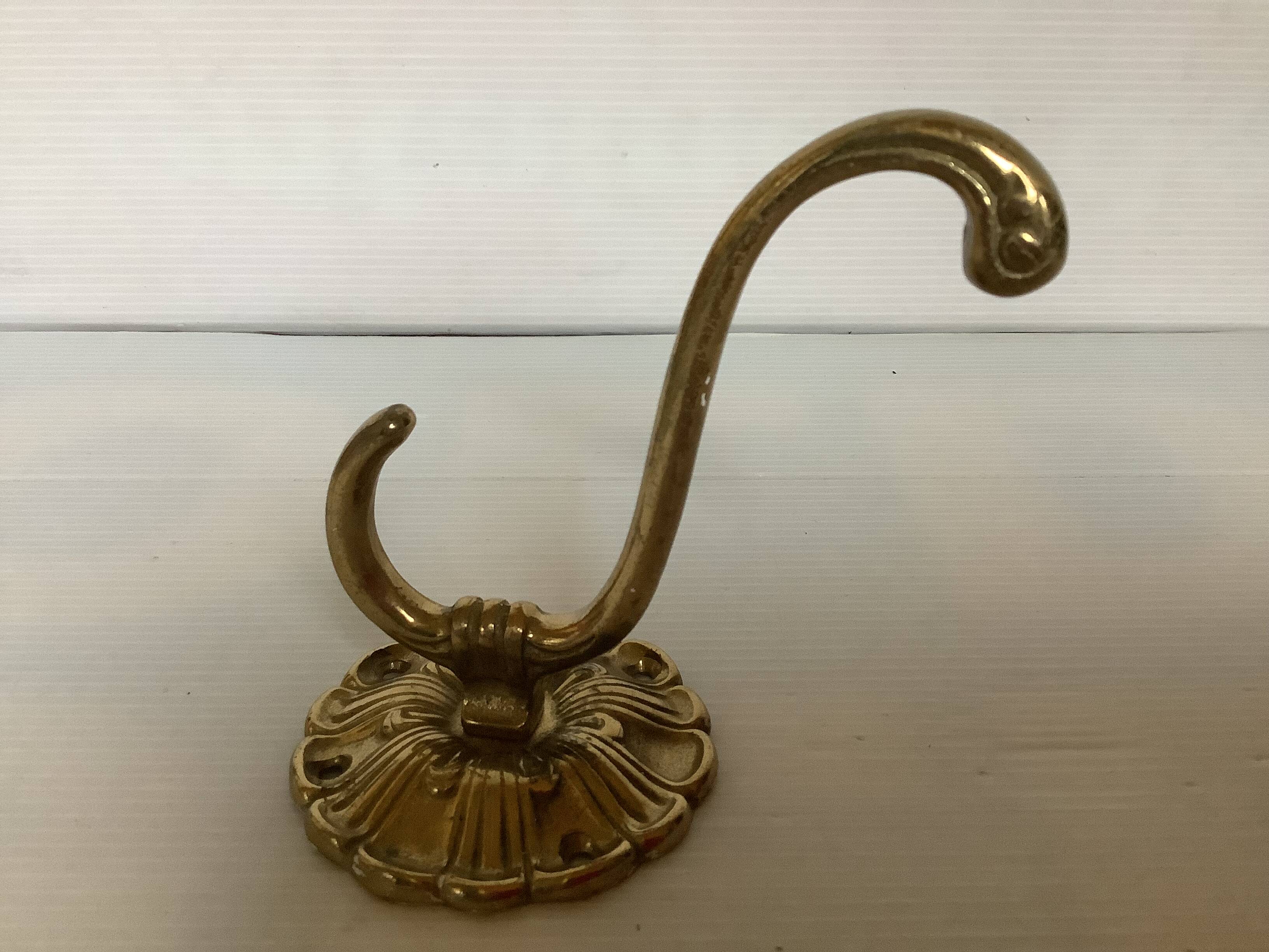 Double patére laiton