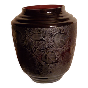 vase art déco en verre