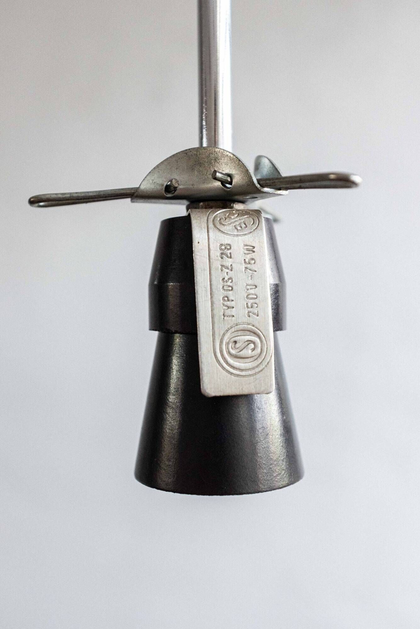 Vintage Czech Hanging Lamp by Osvětlovací Sklo, 1970s