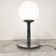 Italian glass and chrome table lamp, 1960s
