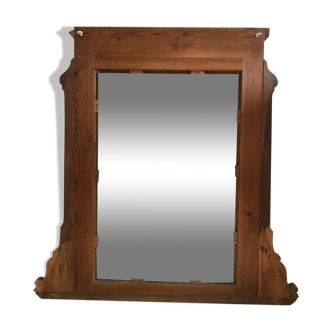 Miroir ancien en bois de style trumeau