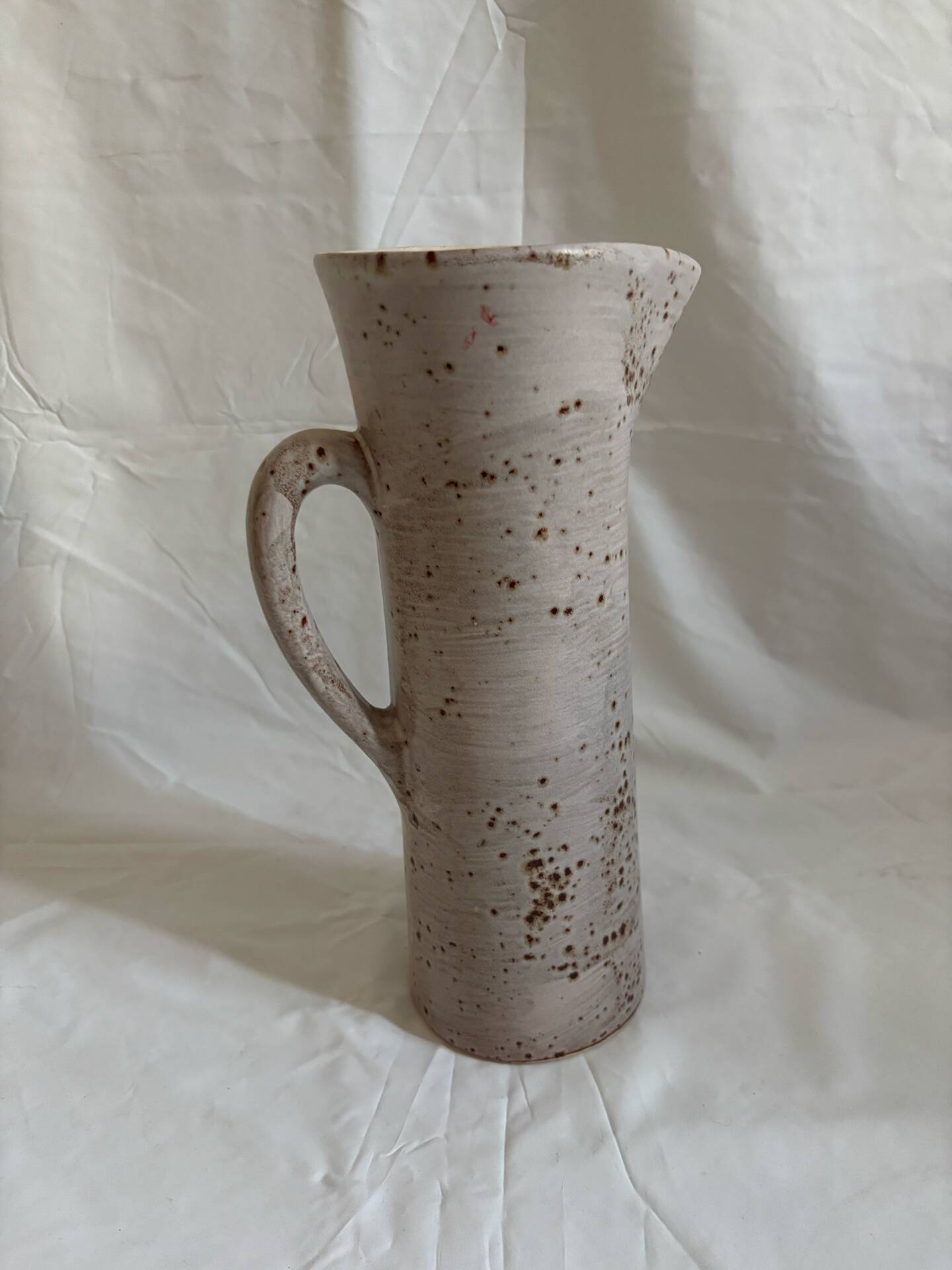 Carafe en céramique mouchetée Gladys, années 70