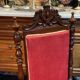 High-backed chaise longue in carved mahogany, 19th century, Napoleon III