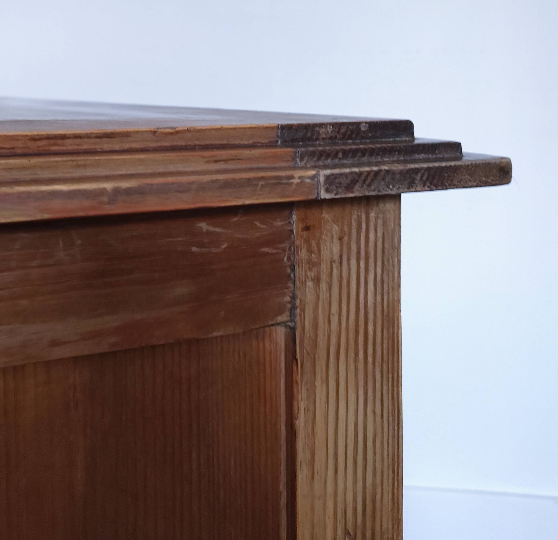 mid-20th century pine drawer shelf