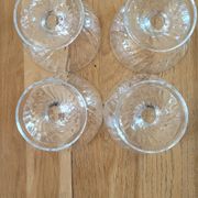 4 transparent glass ice cream bowls - Luminarc