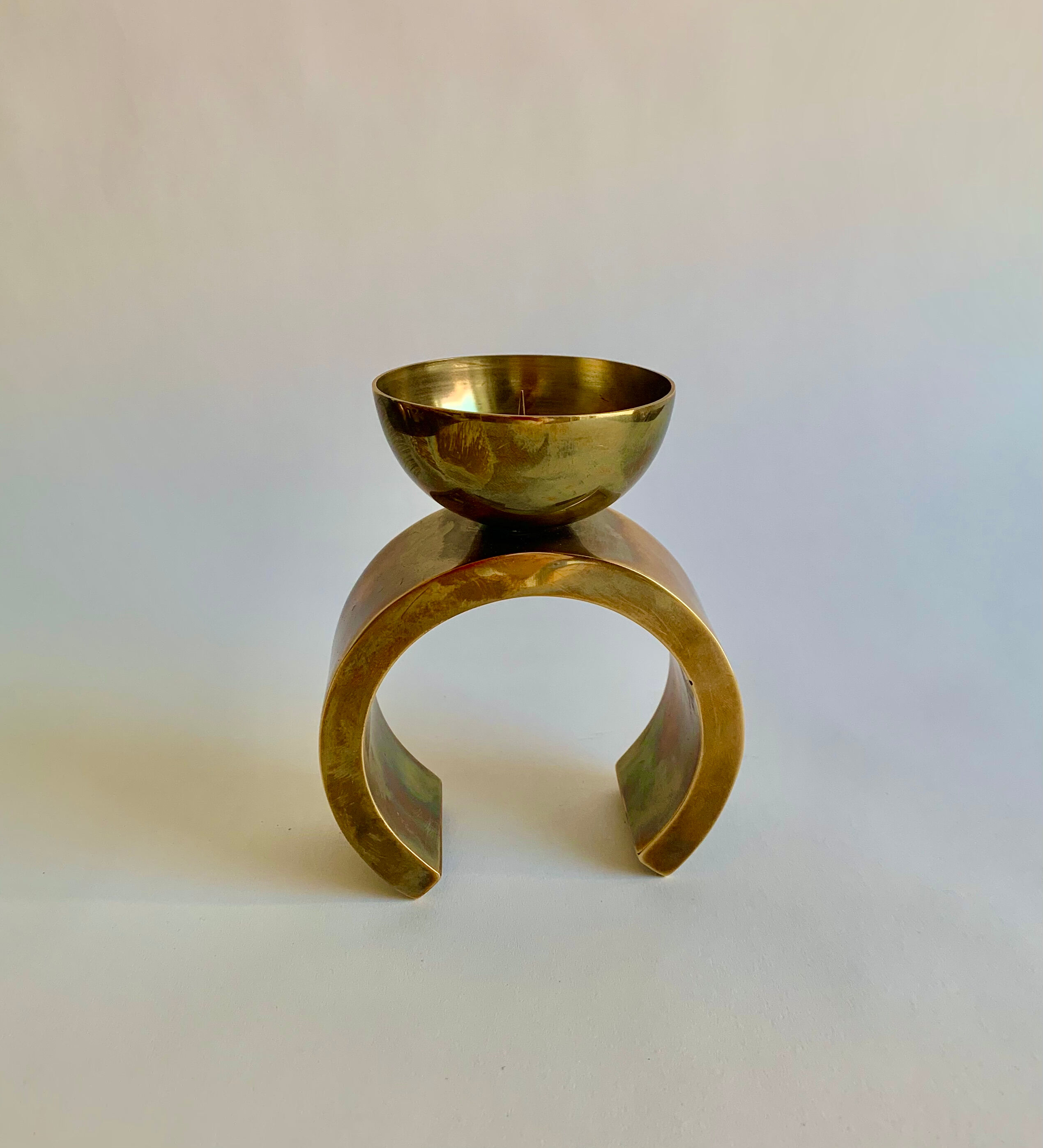 Brass candlholder, 1960s