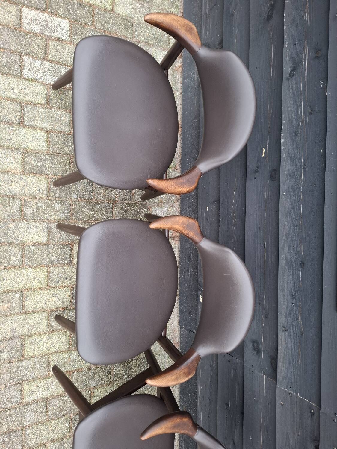 4 tijsseling cowhorn chairs