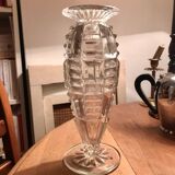 Vase taillé en verre