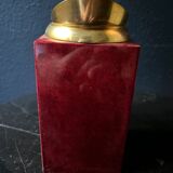 Aldo Tura red mixing pitcher with mixing spoon, Italy 1970s