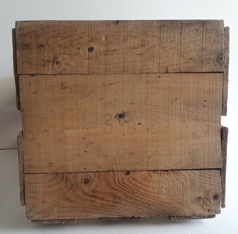 Wooden crate transport colorful poster Magraner-Co Espana