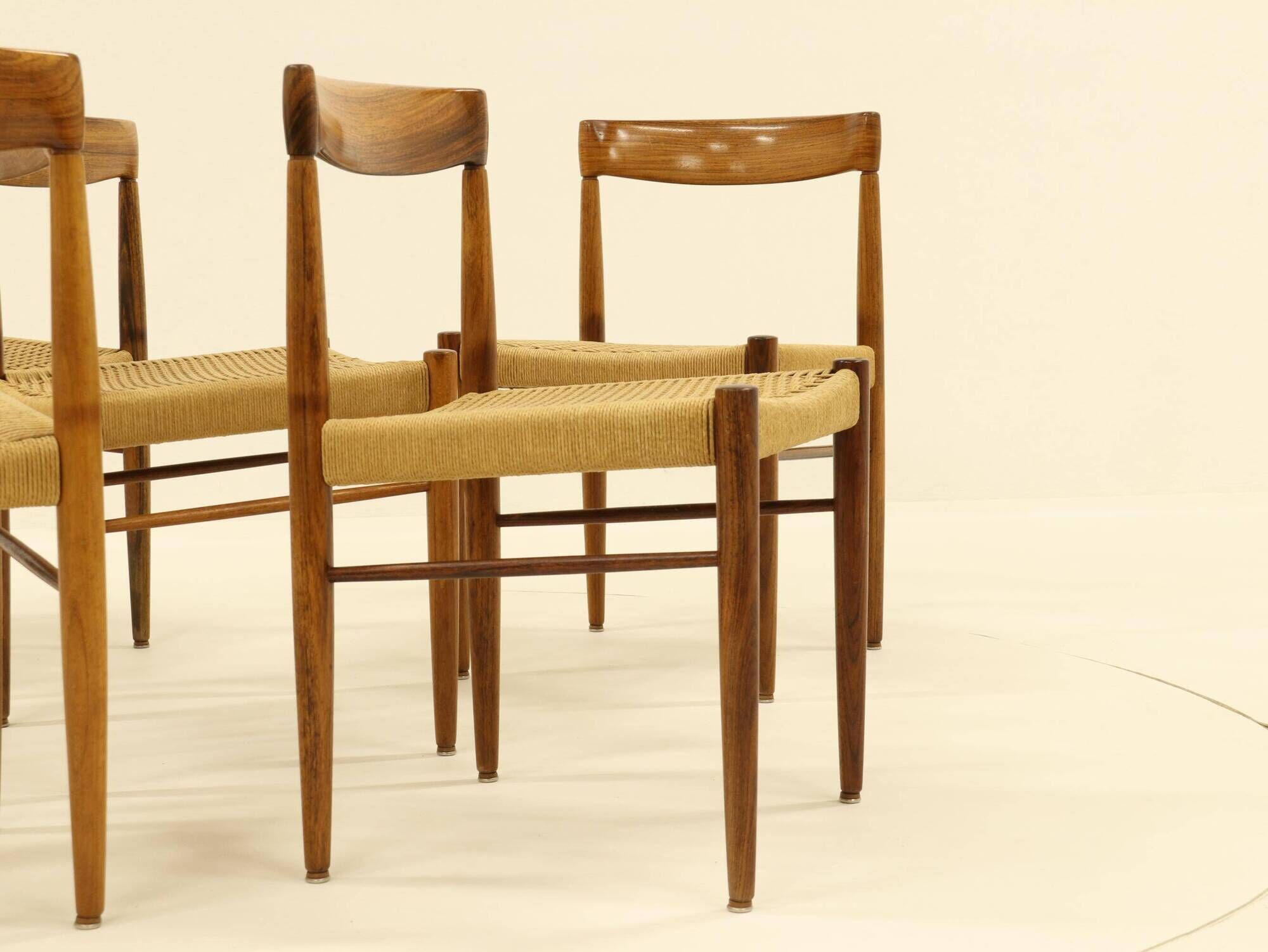 Set of 6 Rosewood Dining Chairs by H.W.Klein for Bramin, Denmark, 1960s