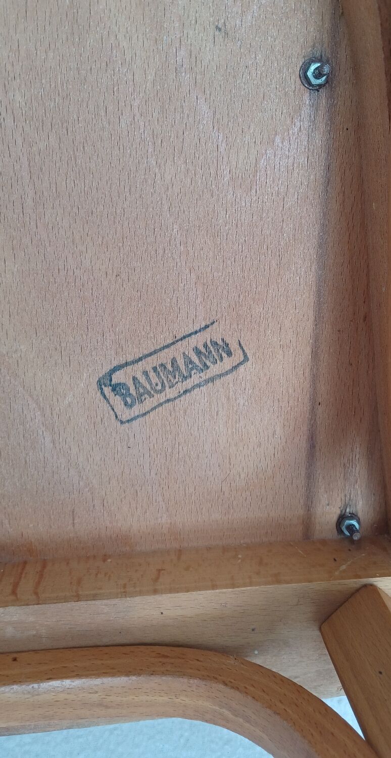 Pair of Baumann bistro chairs no. 12