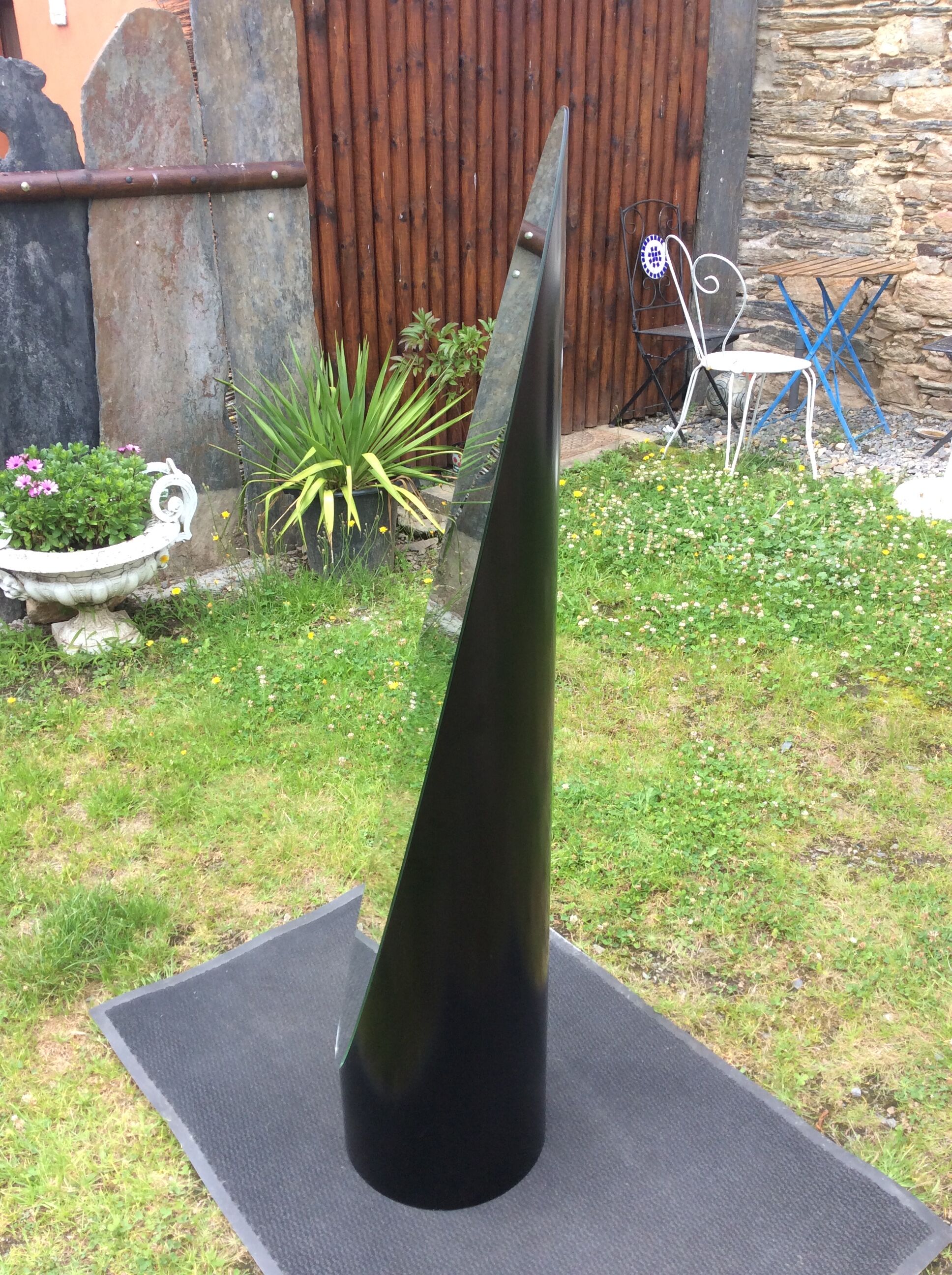 Vintage psyche mirror