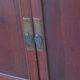 Antique painted 2 door cabinet with 2 drawers, 1910