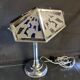 Large PIROUETT Art Deco metal chromo glass clouds lamp