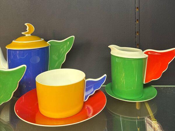 Service a thé Anges JC de Castelbajac x porcelaine de Limoges