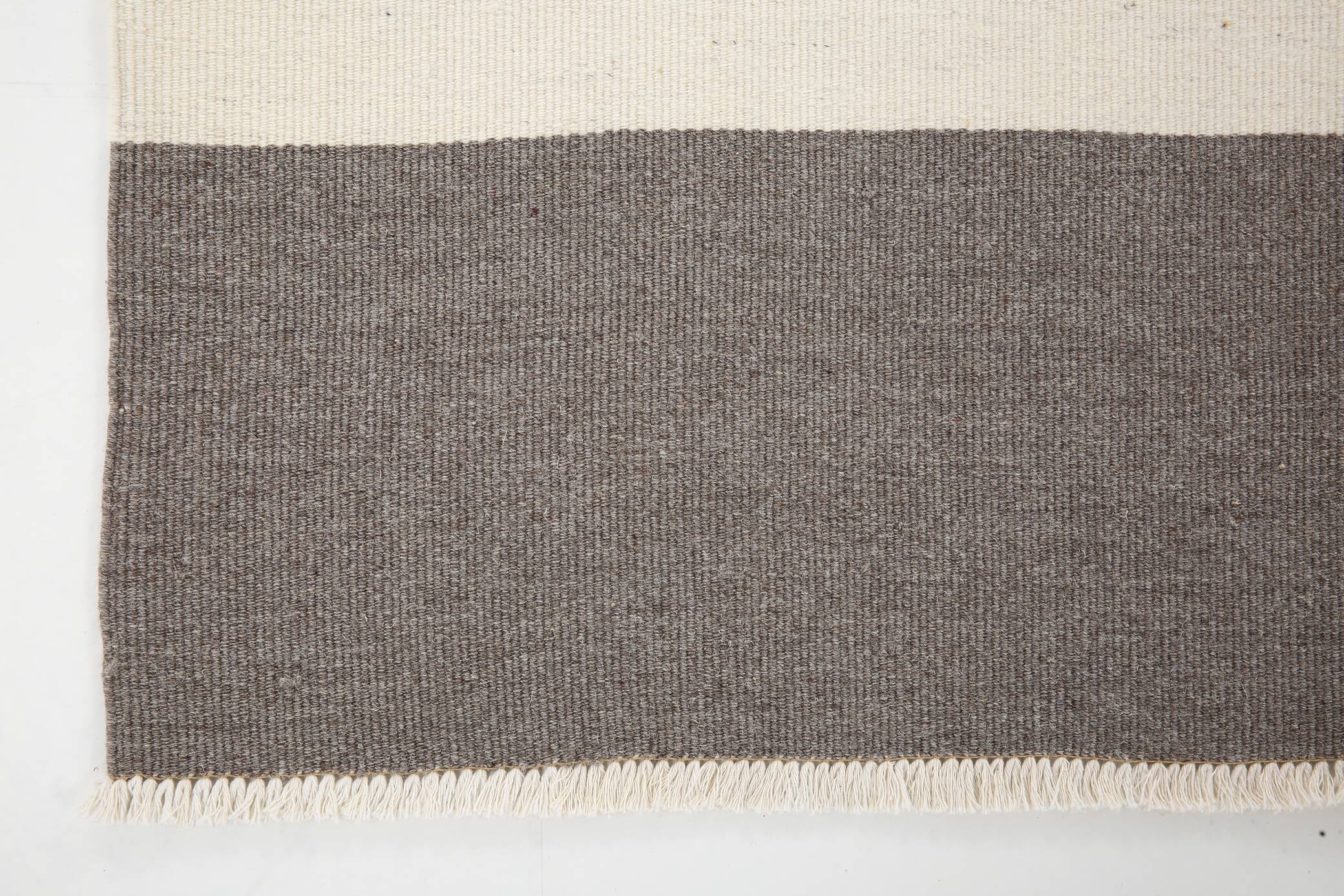 7x9 Grey & Beige Anatolian Flatweave Kilim Rug, 225x276 Cm