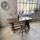 Dining table in solid olive wood Maison Skela 1960