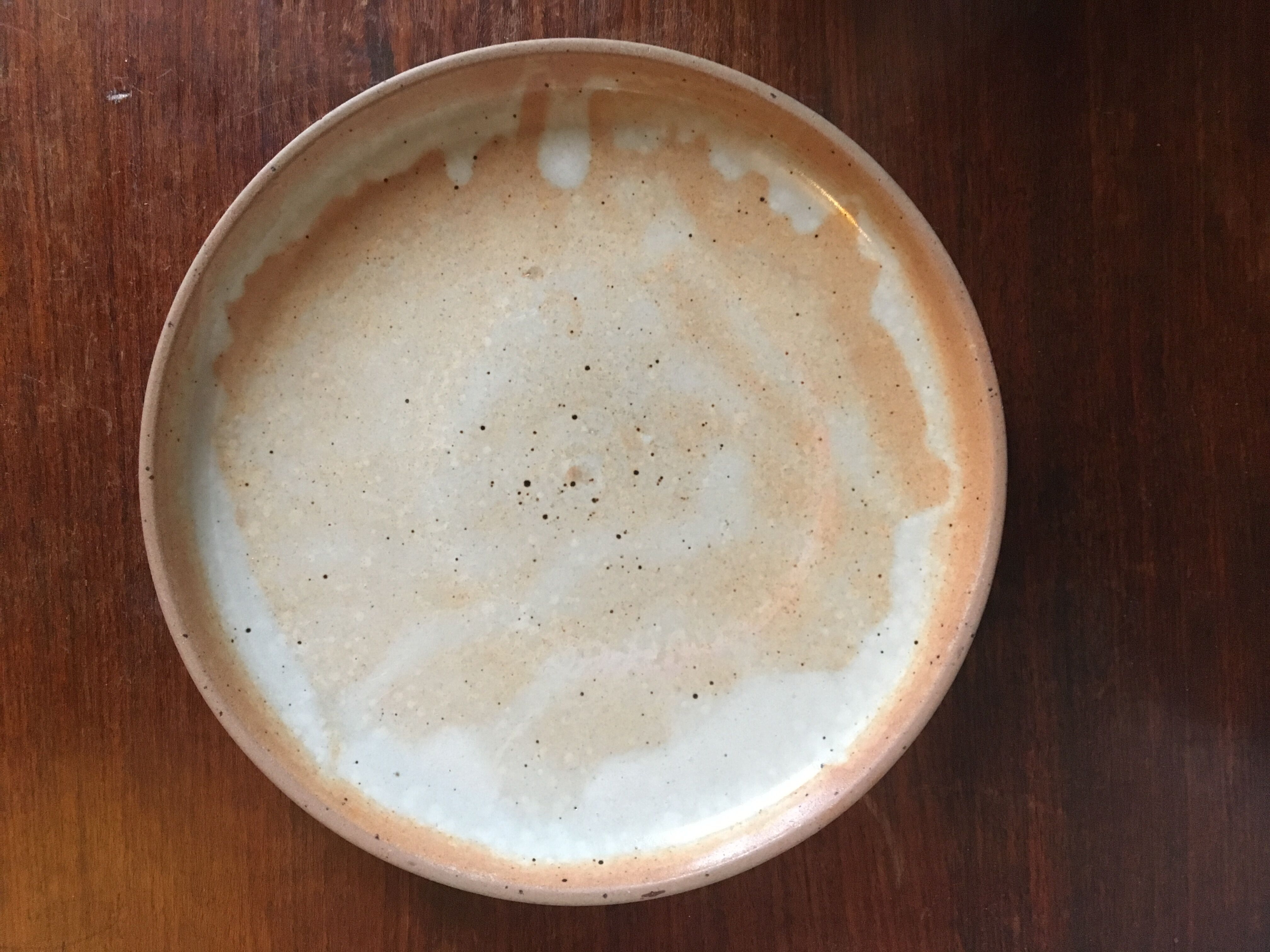 Set of 4 flat sandstone plates