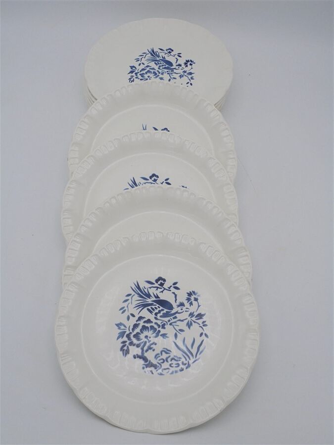 Touraine Digoin x 10 dessert plates
