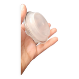 Transparent Italian glass jar with airtight fidenza cap