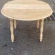 Table à manger ronde extensible rénovée Louis Philippe 115cm 6 personnes