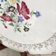 Dessert service cake dish and 10 dessert plates Digoin Sarreguemines Pamplona 50s