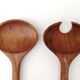 Couverts à salade vintages en bois