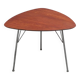 Triangular 'VL1312' side table in teak by Vermund Larsen, 1959