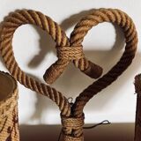 Large rope wall lamp