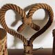 Large rope wall lamp