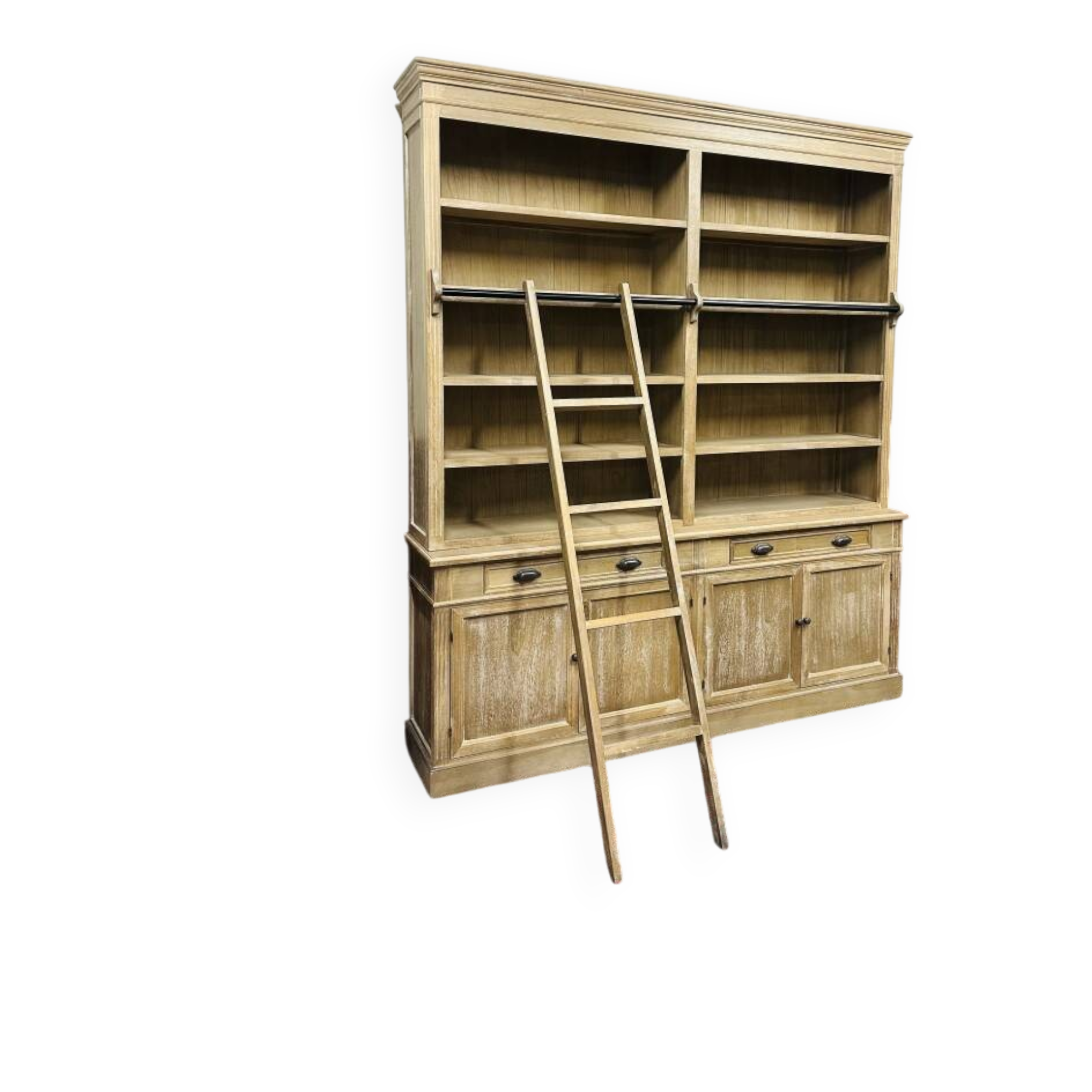 Country Pale Oak Look Bookcase