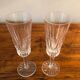Baccarat crystal champagne flute duo