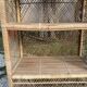 Vintage rattan and wicker shelf