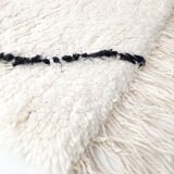 Moroccan Berber carpet Beni Ouarain hallway with black diamonds 2.92x0.86m