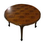 Louis XV-style solid cherry table expandable for about 8 to 10 people