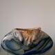 Art vase in raku pottery signed by Tony Evans.