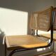 Paire de chaises cannées italiennes design Breuer