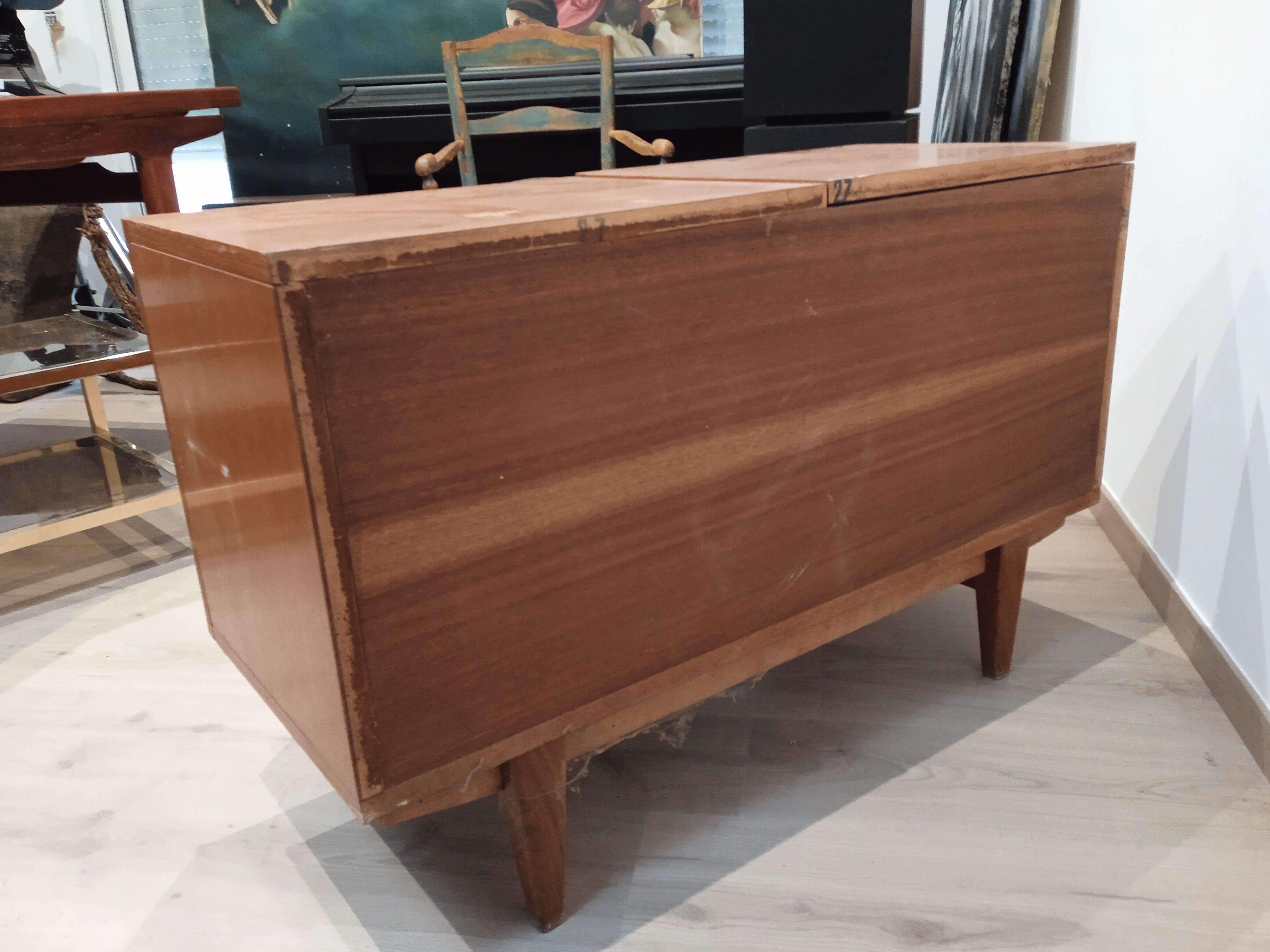 Chest of drawers tea table 60s scandinavian style