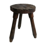 Carved wooden stool