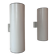 Pair of vintage cylindrical wall lights, matt white metal, Germany Erco 1976