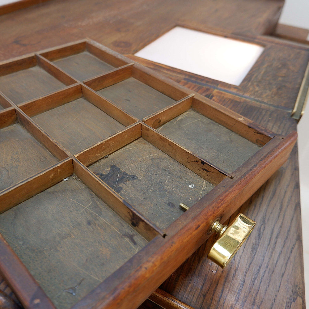 Auxilia watchmaker's workbench with illuminated glass top - early 20th century