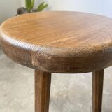 Oak tripod stool