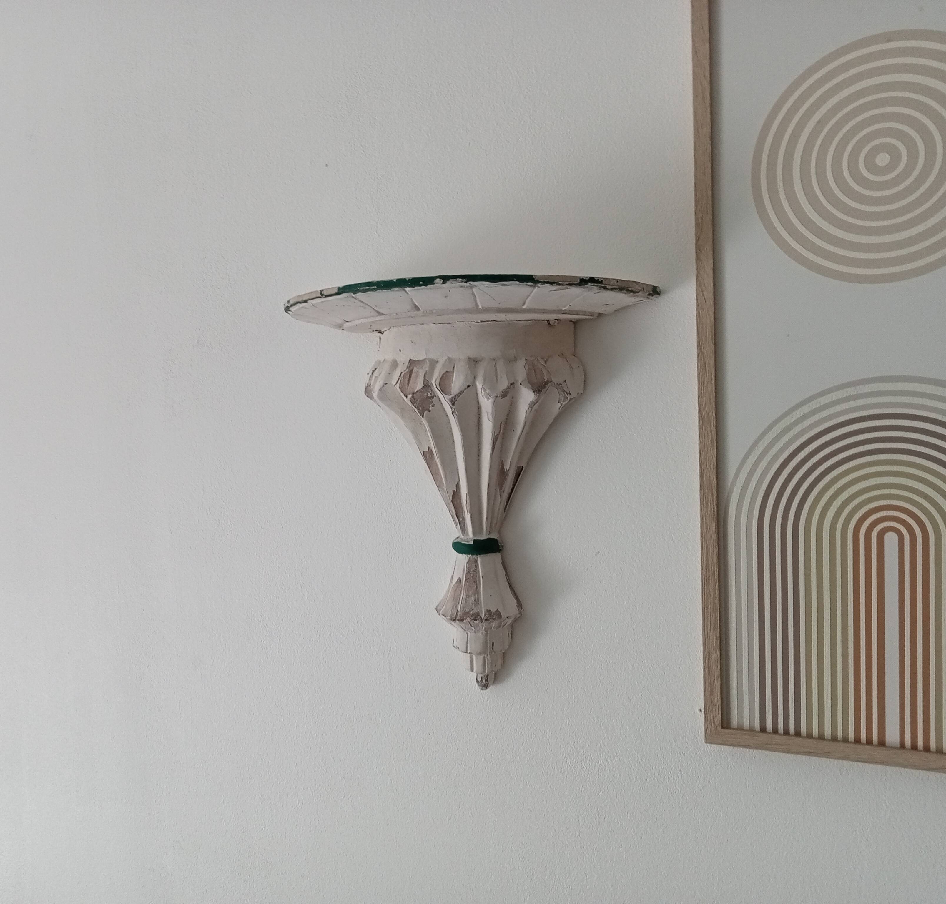 Antique wall shelf, 19th century