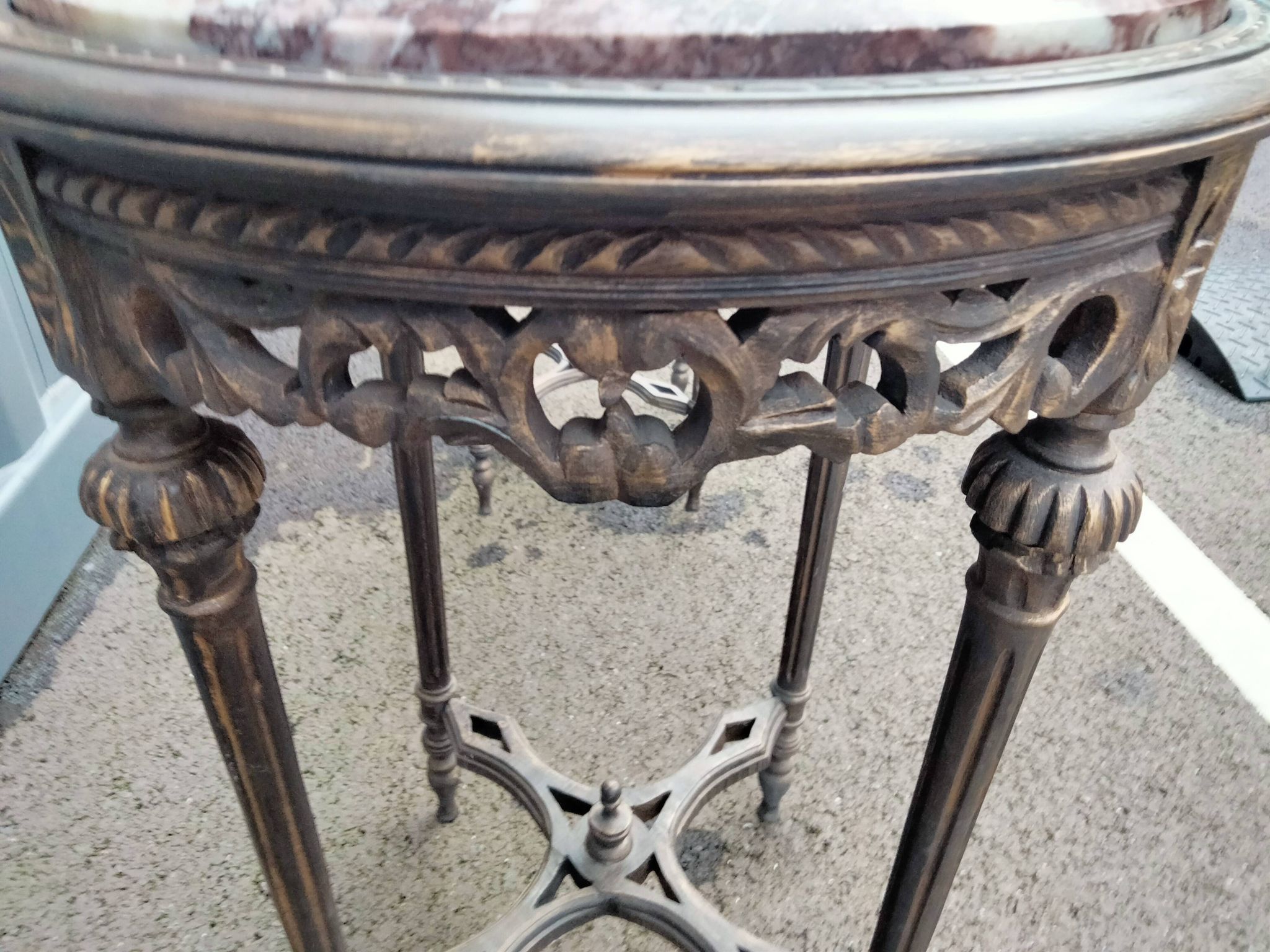 Pair of pedestal tables