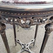 Pair of pedestal tables