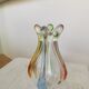 Vase vintage en verre d'art : Hanna Machanovska Mstisov Glassworks, Tchécoslovaquie