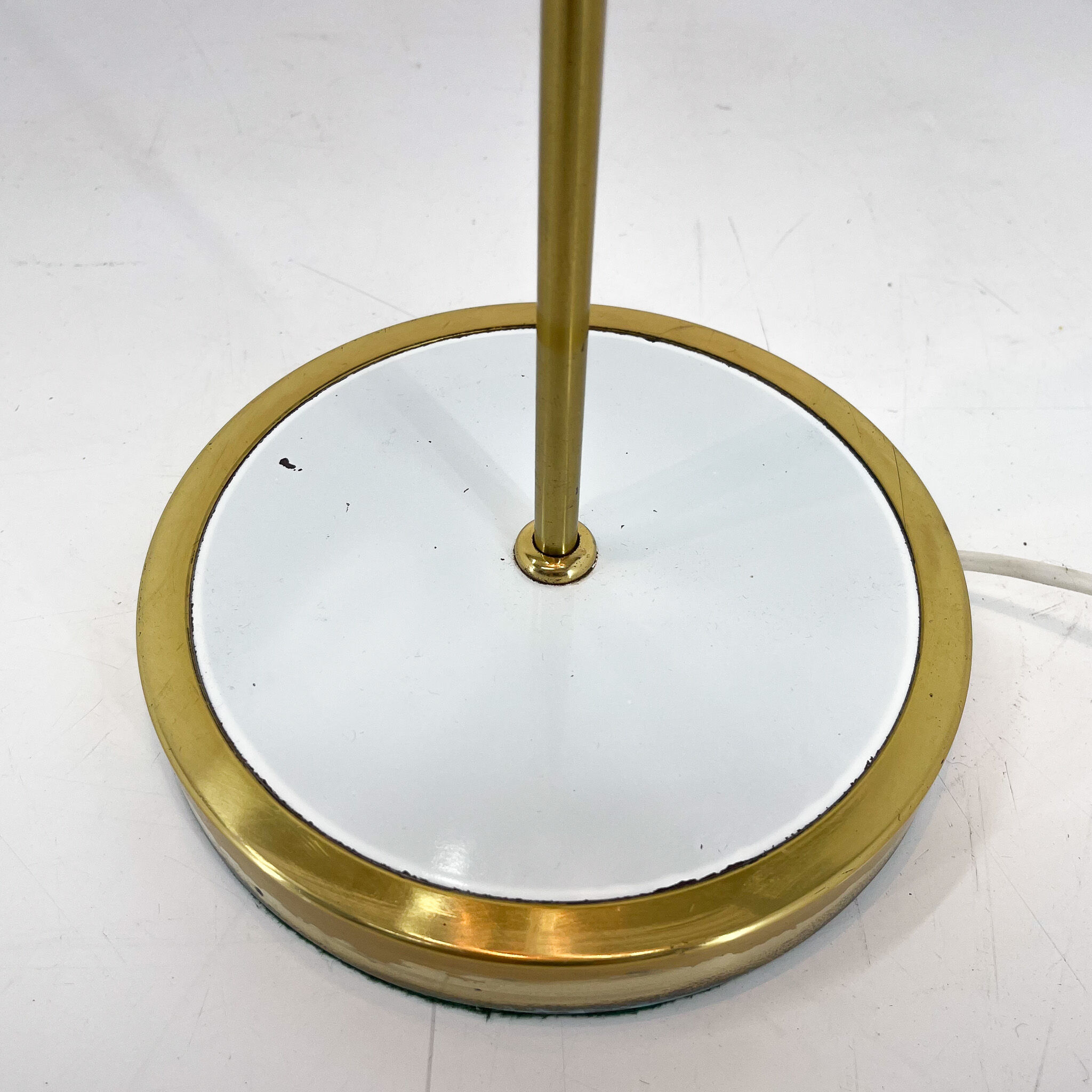 Mid Century Floor Lamp, Germany, 1970's, New Handmade Lampshade