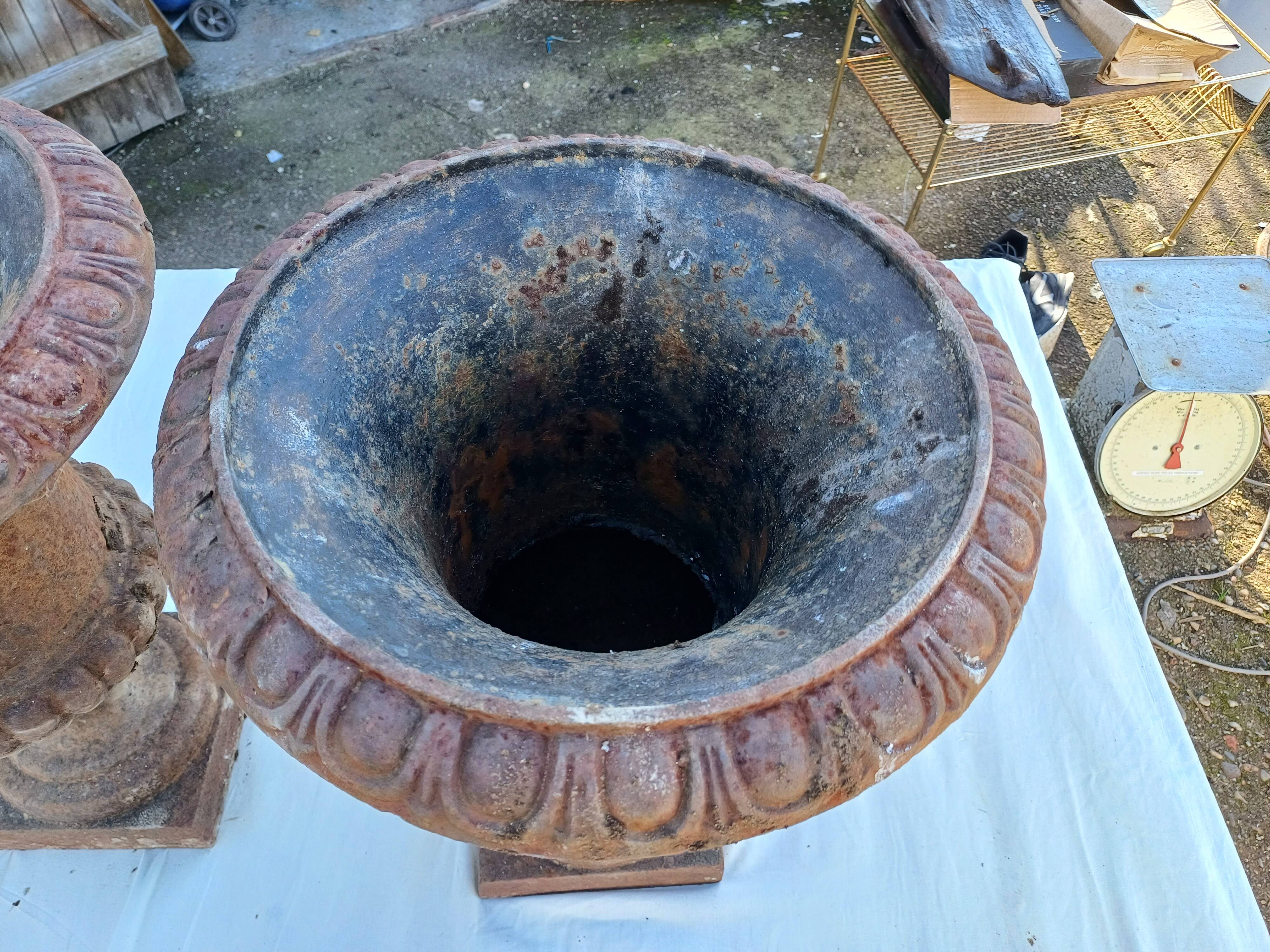 Paire de Vases Médicis Fonte 19 ème